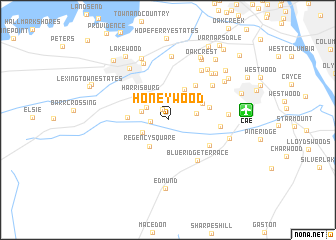 map of Honeywood