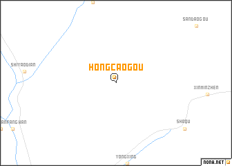 map of Hongcaogou