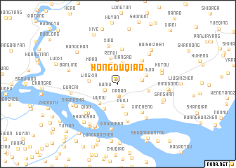 map of Hongduqiao