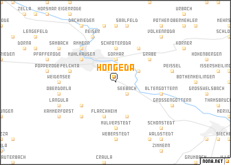 map of Höngeda