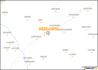 map of Hongjiang