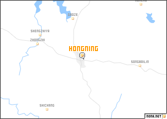 map of Hongning