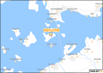 map of Honjima