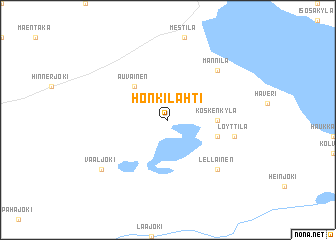 map of Honkilahti