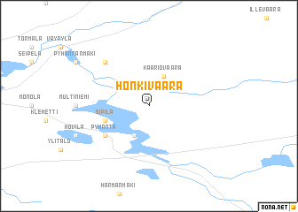 map of Honkivaara