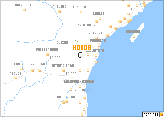 map of Honob