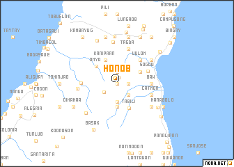 map of Honob