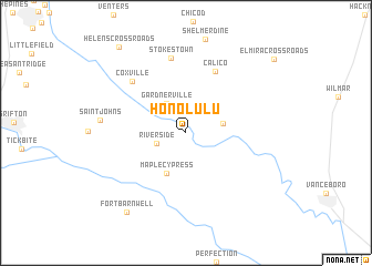 map of Honolulu