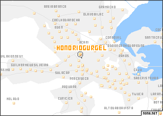 map of Honório Gurgel