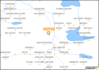 map of Hönsa