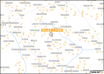 map of Honsbaogo