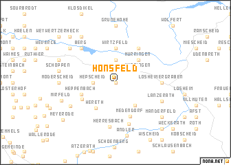 map of Honsfeld