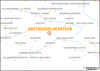 map of Hontoria de la Cantera