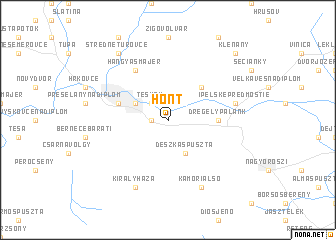 map of Hont