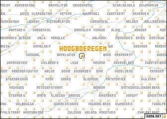 map of Hoogboeregem