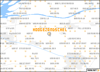 map of Hooge Zandschel