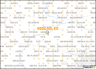 map of Hoogmolen