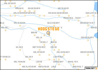 map of Hoogstede