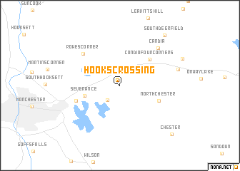 map of Hooks Crossing