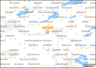map of Hoorn