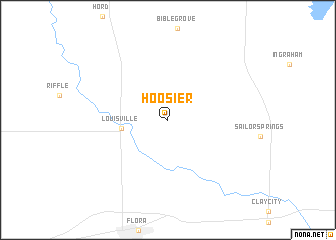 map of Hoosier
