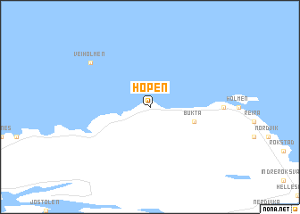 map of Hopen