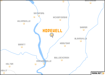 map of Hopewell