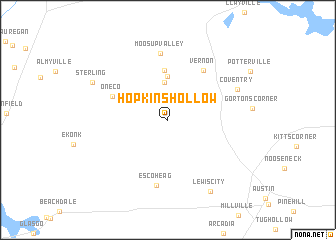 map of Hopkins Hollow