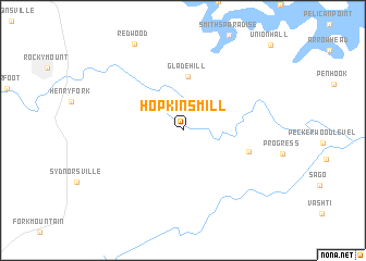 map of Hopkins Mill