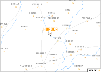 map of Hopoca
