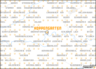 map of Hoppengarten
