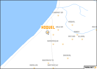 map of Hoquel