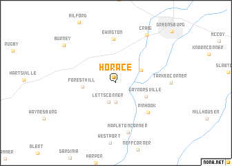 map of Horace