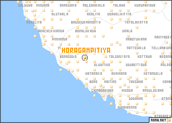 map of Horagampitiya
