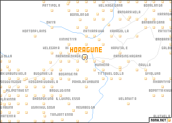 map of Horagune