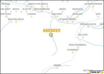 map of Horáreň