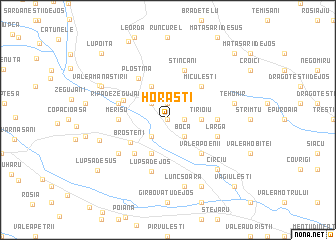 map of Horăşti