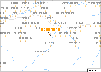 map of Hörbrunn