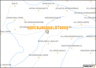 map of Horcajada de la Torre