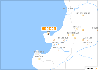 map of Horcón