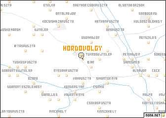 map of Hordóvölgy