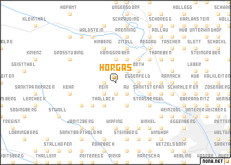 map of Hörgas