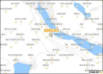 map of Horgen