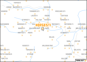 map of Horgeşti