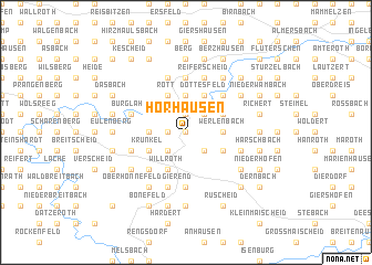 map of Horhausen