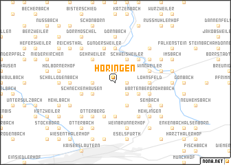 map of Höringen
