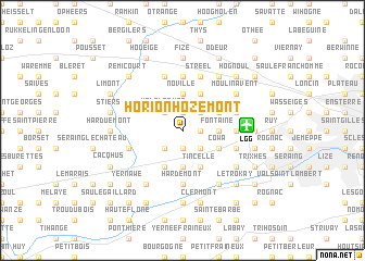 map of Horion-Hozémont