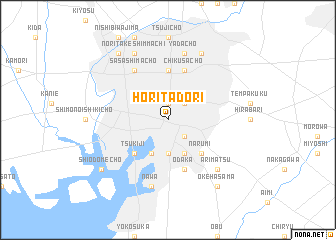 map of Horitadōri