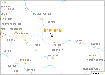 map of Ḩorjand
