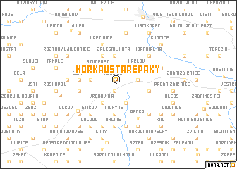 map of Horka u Staré Paky